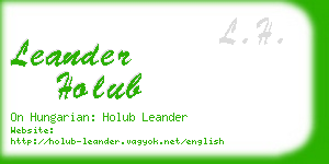 leander holub business card